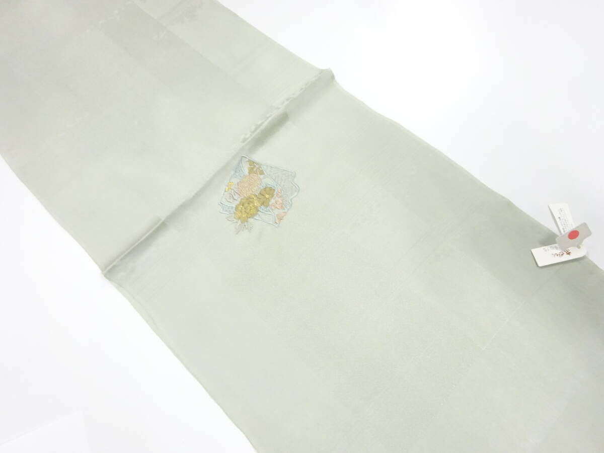 【1円スタート】 上質 未使用品 正絹 汕頭蘇州刺繍 帯揚げ (AAAI1K3F-022)拍卖