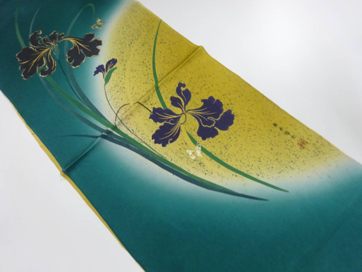 【1円スタート】 上質 未使用品 正絹 藤本隆士 丹後ちりめん 帯揚げ (AABJ1K3F-037)拍卖