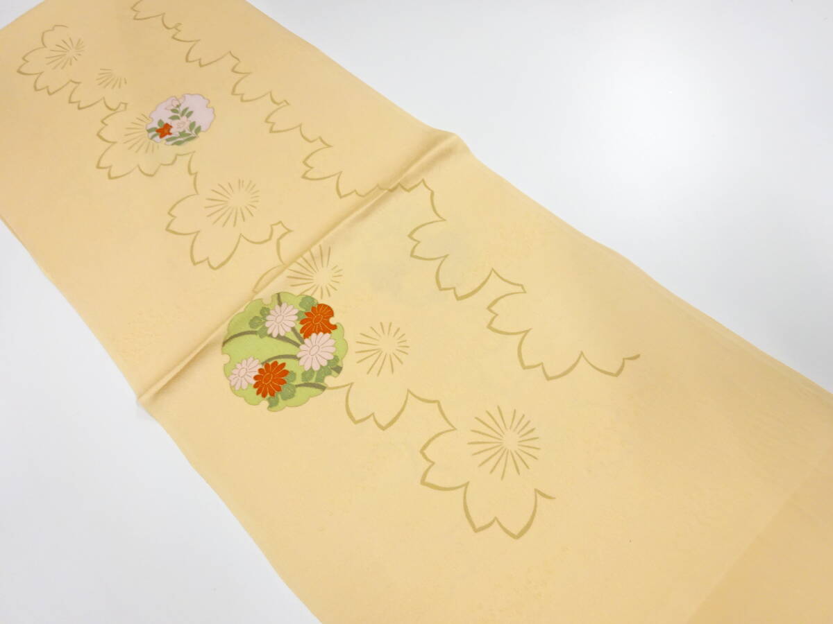 【1円スタート】 上質 未使用品 正絹 帯揚げ (AABJ1K3F-041)拍卖