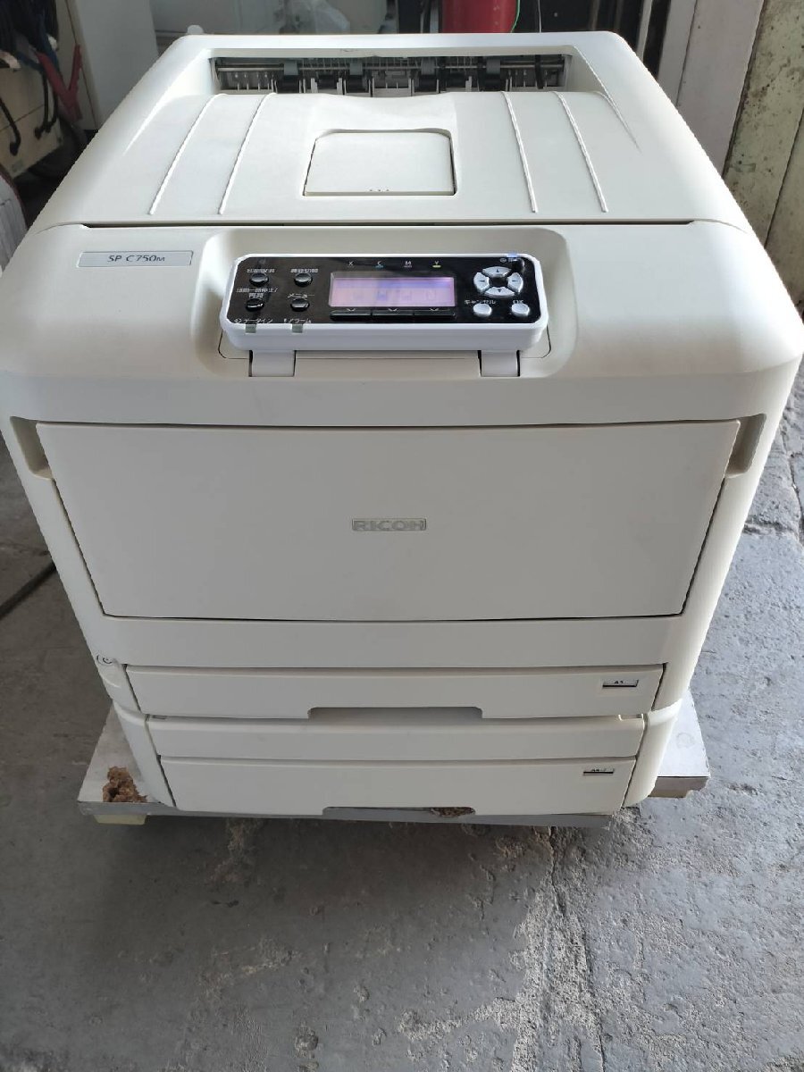 ■RICOH リコー SP C750M 【印字85794枚】A3カラーレーザープリンター 2段カセット 用紙サイズ多様対応【E0903Z2BH】拍卖
