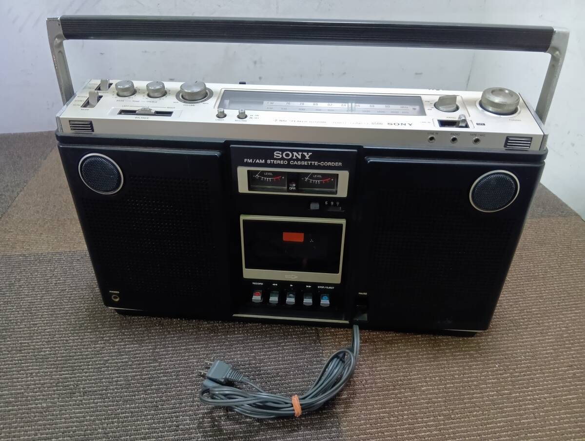 【通電OK】SONY ラジカセ CF-6500 カセットデッキ 現状品 12Y7拍卖