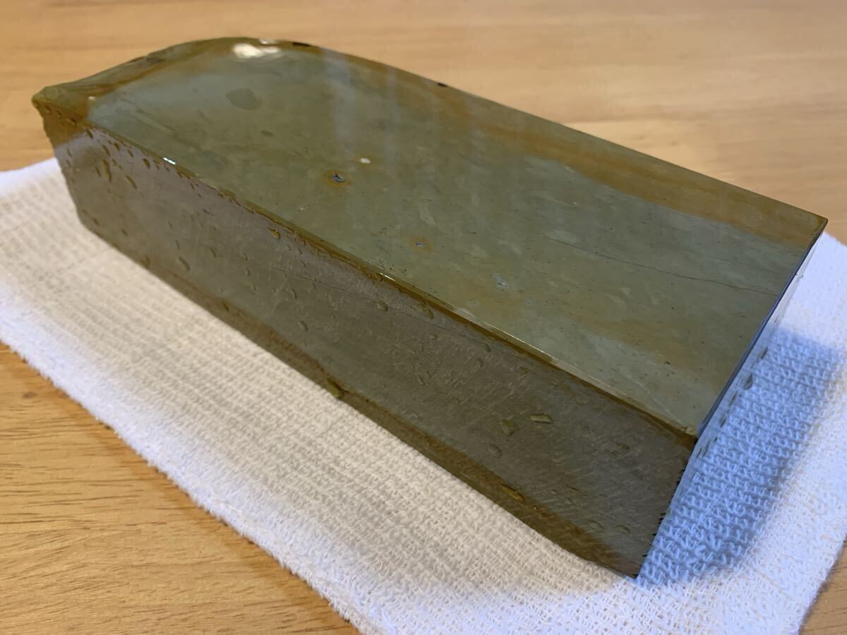 天然砥石 正本山 三十型 戸前浅葱 硬め 仕上げ砥石 2,319g拍卖