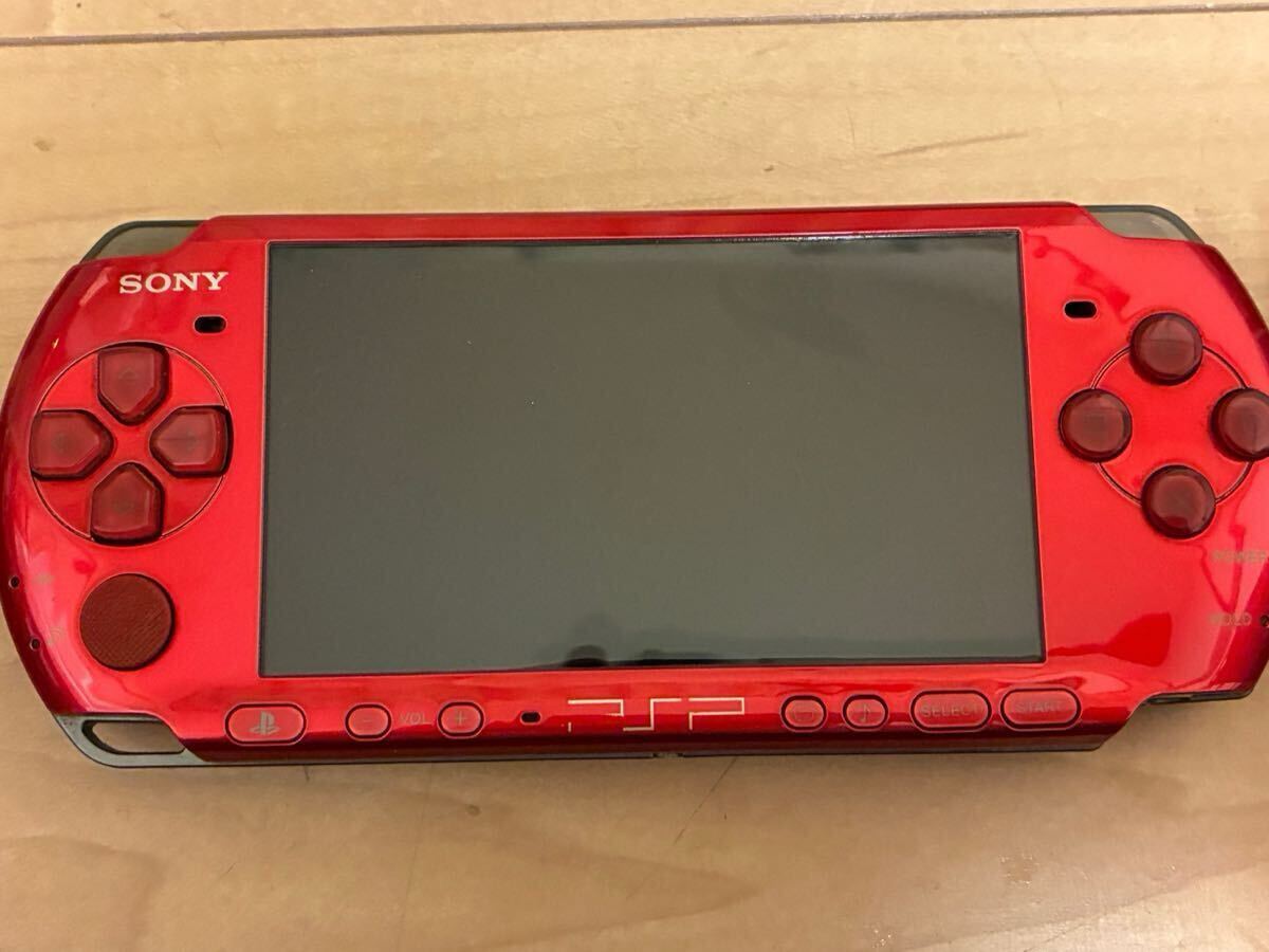 ★動作良好 美品 ほぼ無傷 SONY PSP-3000RR (ラディアント・レッド★拍卖