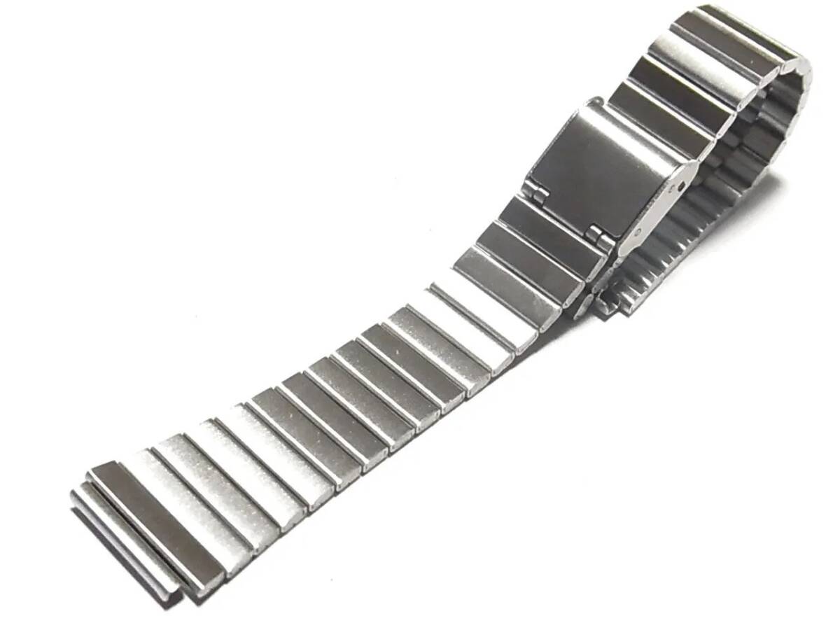 チプカシ取付用 蛇腹 ステンレス 銀色 スライド式 軽量ベルト 18mm 46CAJA184拍卖