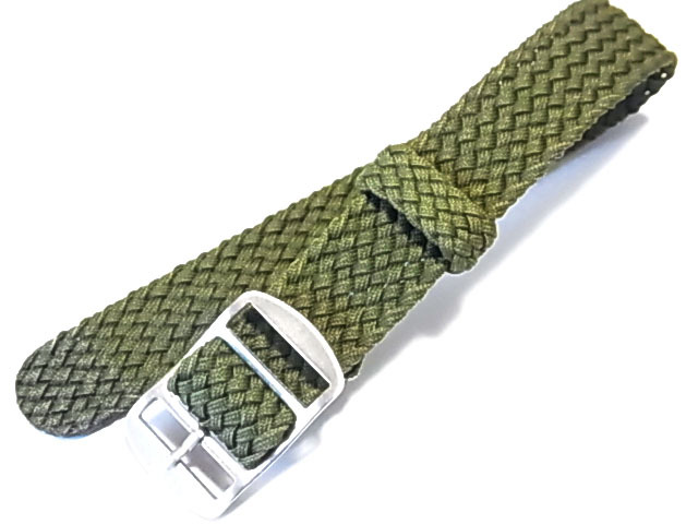 PERLON AIR NATO 軽量 引き通しナイロンストラップ アーミーグリーン 18mm 19mm 42PERLON6 (TIMEXなどに)拍卖
