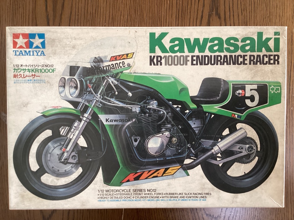 タミヤ 1/12 オートバイシリーズ NO.12 Kawasaki KR1000F ENDURANCE RACER カワサキ KR1000F 耐久レーサー拍卖