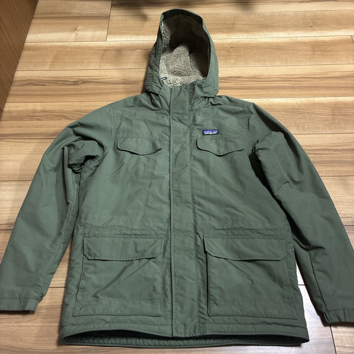 patagonia パタゴニア p6 イスマスジャケット インファーノジャケット ボアジャケット 2017年製 グリーン Mサイズ 拍卖