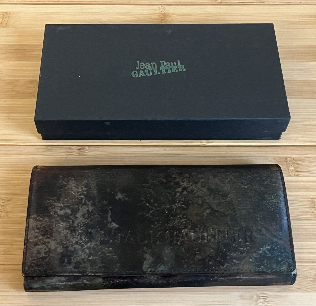 【Jean Paul GAULTIER】 Vサイバー 長財布 ジャンポールゴルチエ ゴルチエ 玉虫 jpg拍卖