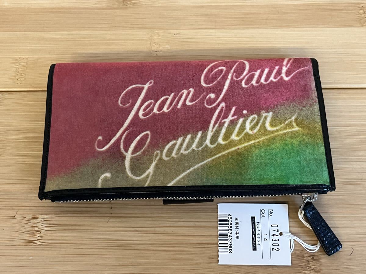 【Jean Paul GAULTIER】 イタリア製 長財布 ジャンポールゴルチエ ゴルチエ jpg拍卖