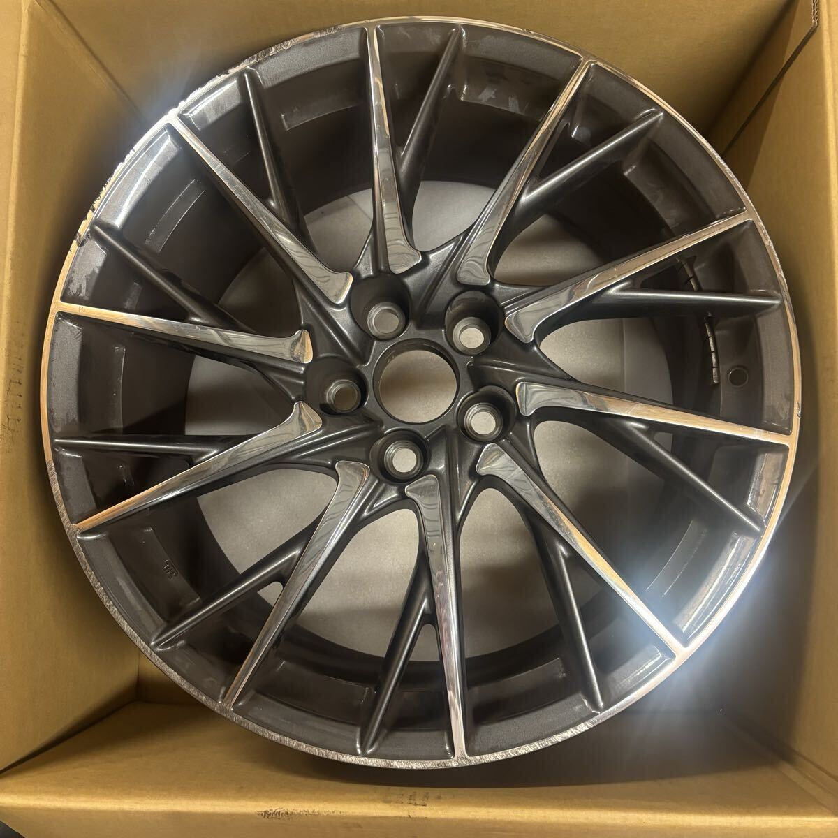 レクサス RCF RC-F 純正 フロント ホイール 19インチ 9J フロント BBS 1本 GS-F にも? 42611-24771 鍛造 拍卖