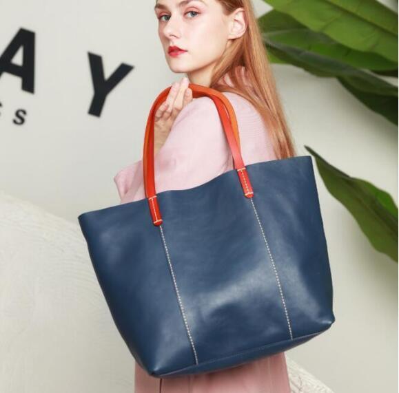 人気 本革 イタリアン メンズ トートバッグ ネイビー バック レザー トート 青 鞄 カジュアル 牛革 新品 本革 ビジネス拍卖