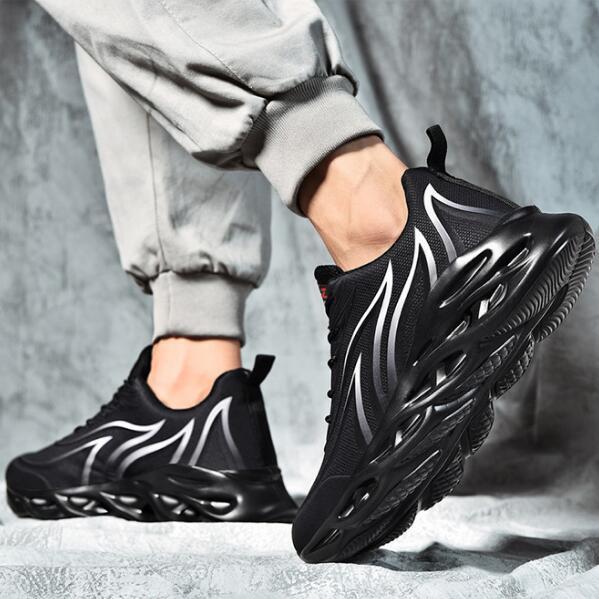 新品スニーカー メンズ スポーツ 靴 ウォーキング ランニングシューズ ジョギング トレーニング カジュアルシューズ ブラック 25.5cm拍卖