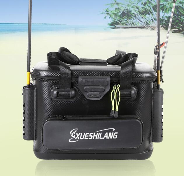 新品フィッシングバッグ 30L大容量 釣りボックス タックルバック 釣り バケツ 釣り用ケース タックルバッグ バッカン ロッドホルダー付き拍卖
