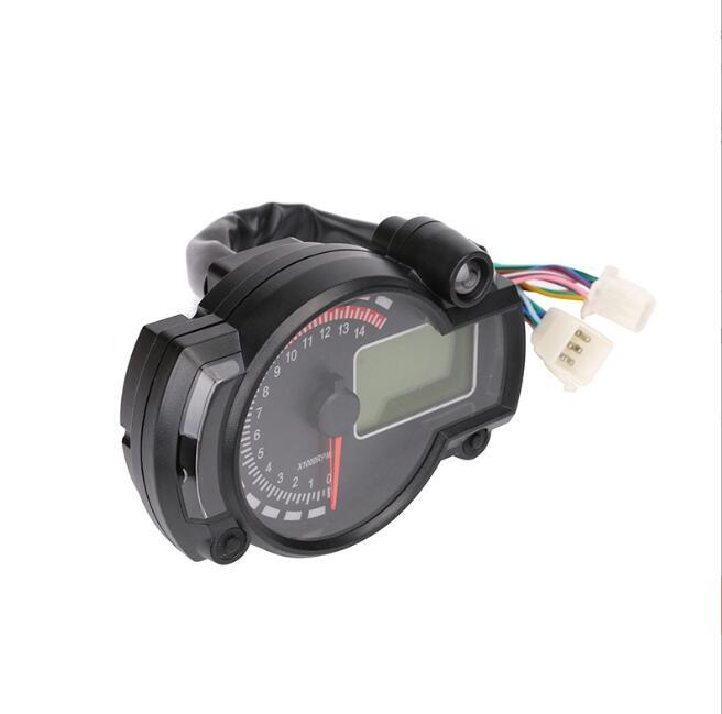 人気品汎用マルチデジタルメーター 12V オートバイ 多機能 スピードメーター バイク タコメーター拍卖