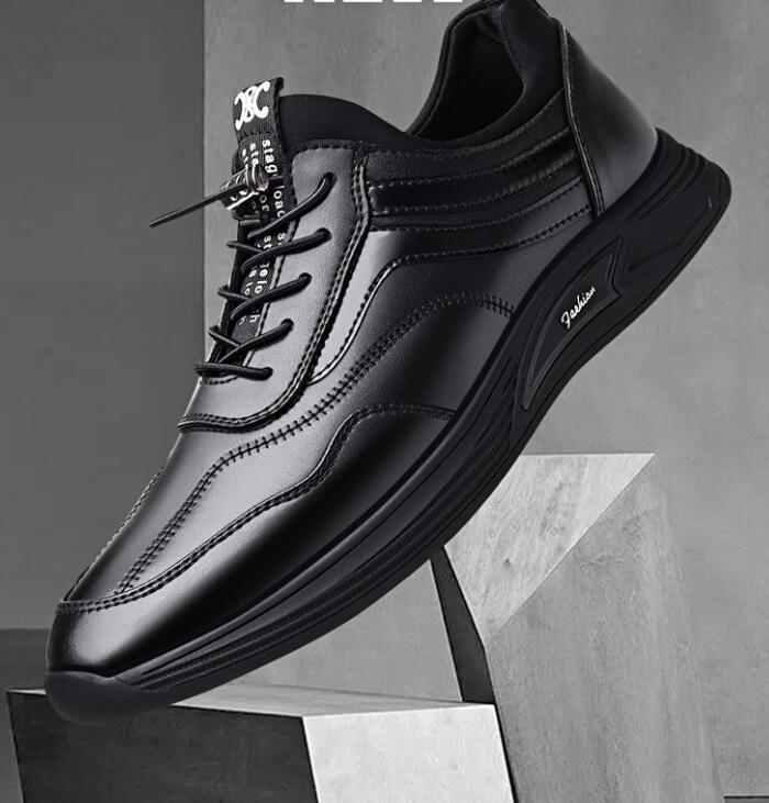 上質新品本革 シークレットシューズ メンズ スニーカー8cm 6cm身長アップ インヒールシューズ 快適 通気性 走れる靴 23.5~27.5cm拍卖