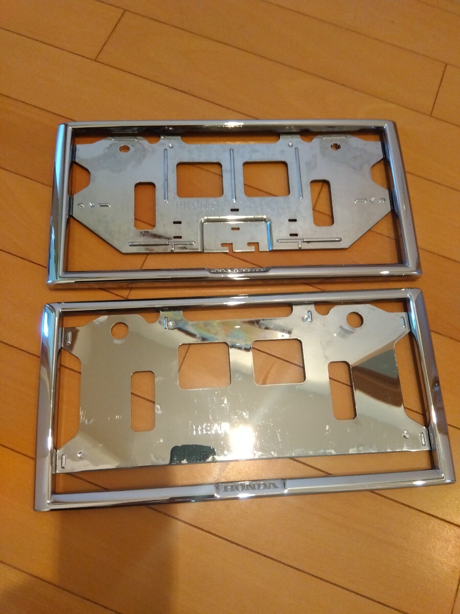 ホンダ純正 ナンバープレートフレーム プレート枠 前後セット 08P25-EJ5-0000 08P26-EJ5-0000拍卖