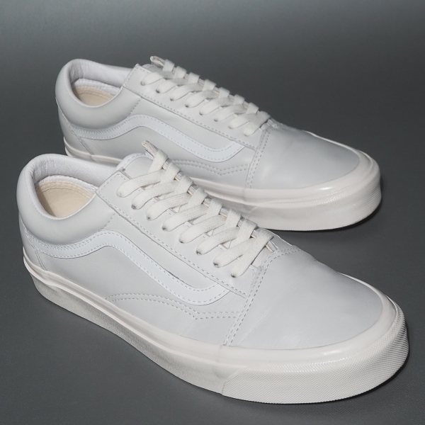 美品!! US 10 / 28cm VANS OLDSKOOL Anaheim Factory アナハイム 36DX オールドスクール 白 プレミアム レザー USA企画拍卖