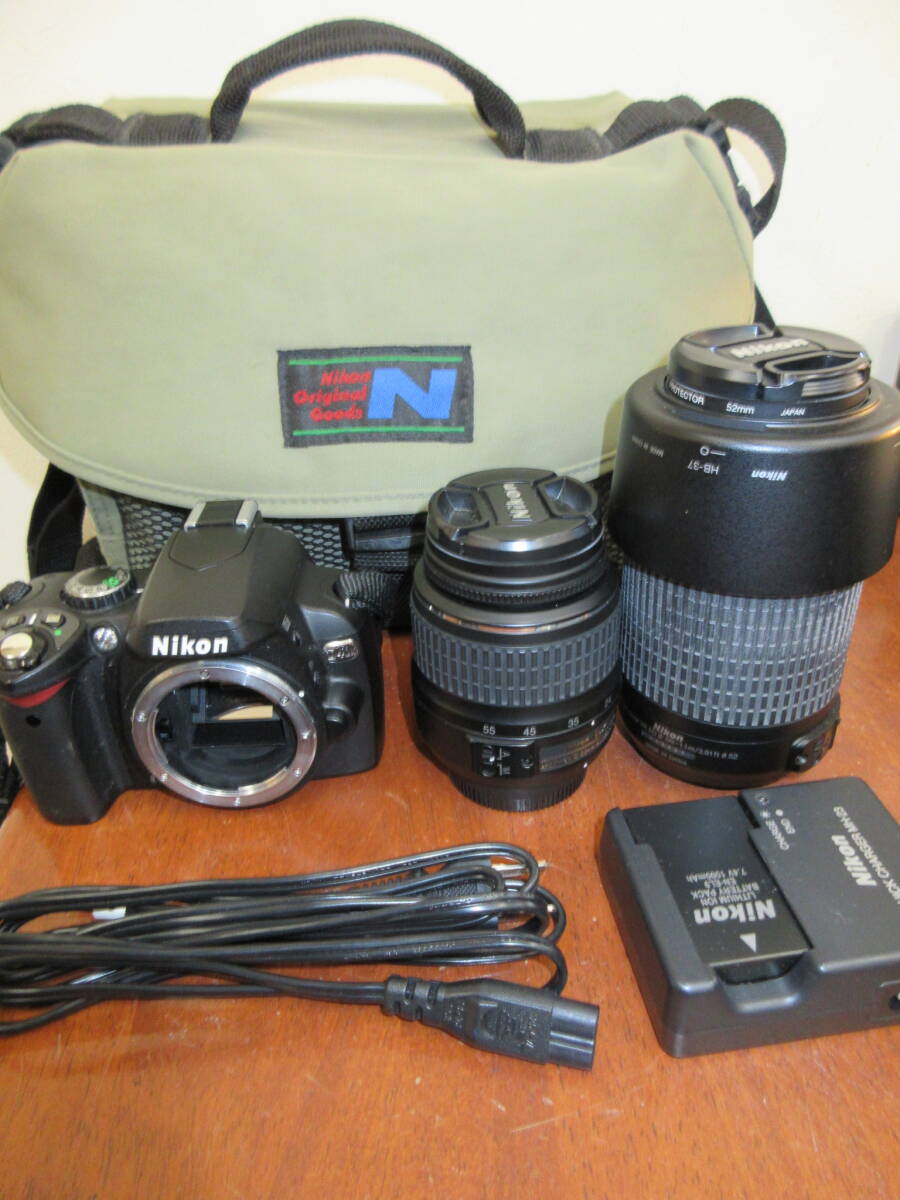 Nikon D40X レンズ2本セット 55-200mm 1:4-5.6G / 18-55mm 3.5-5.6GⅡ拍卖