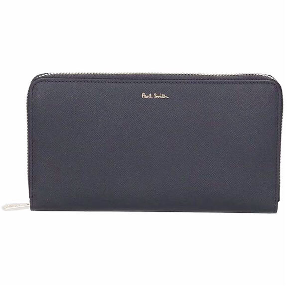 ラウンドファスナー長財布 長束 ポールスミス Paul Smith 札入れ M1A 4778X BMULTS ブラック レザー/9598/送料無料拍卖