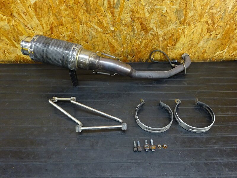 【251117】ジェンマ250(CJ47A-101)◇ 社外マフラー エキパイ サイレンサー O2センサー 凹み/削れ有拍卖