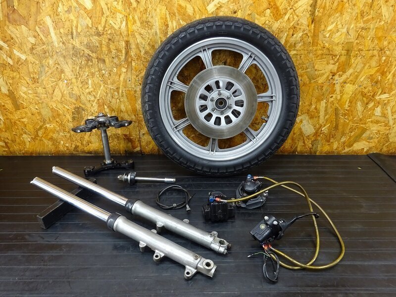 【251123】XS650SP(3G5-459)◆ フロント足回りset フロントホイール 19×1.85 ダブルディスク キャストホイール 大八 【SPL スペシャル拍卖