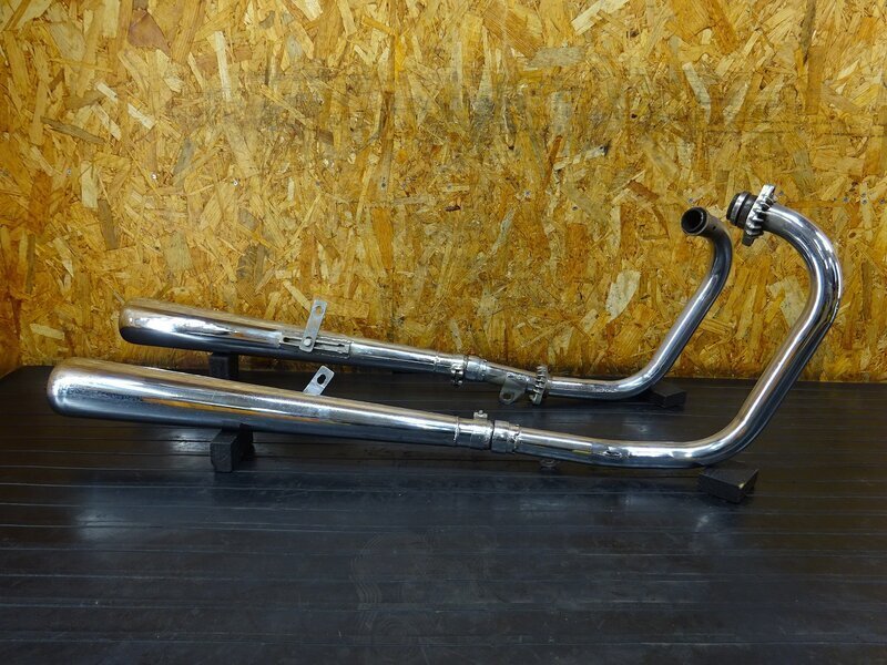 【251123】XS650SP(3G5-459)◆ 社外マフラー エキパイ サイレンサー メガホン 凹み有 【SPL スペシャル拍卖