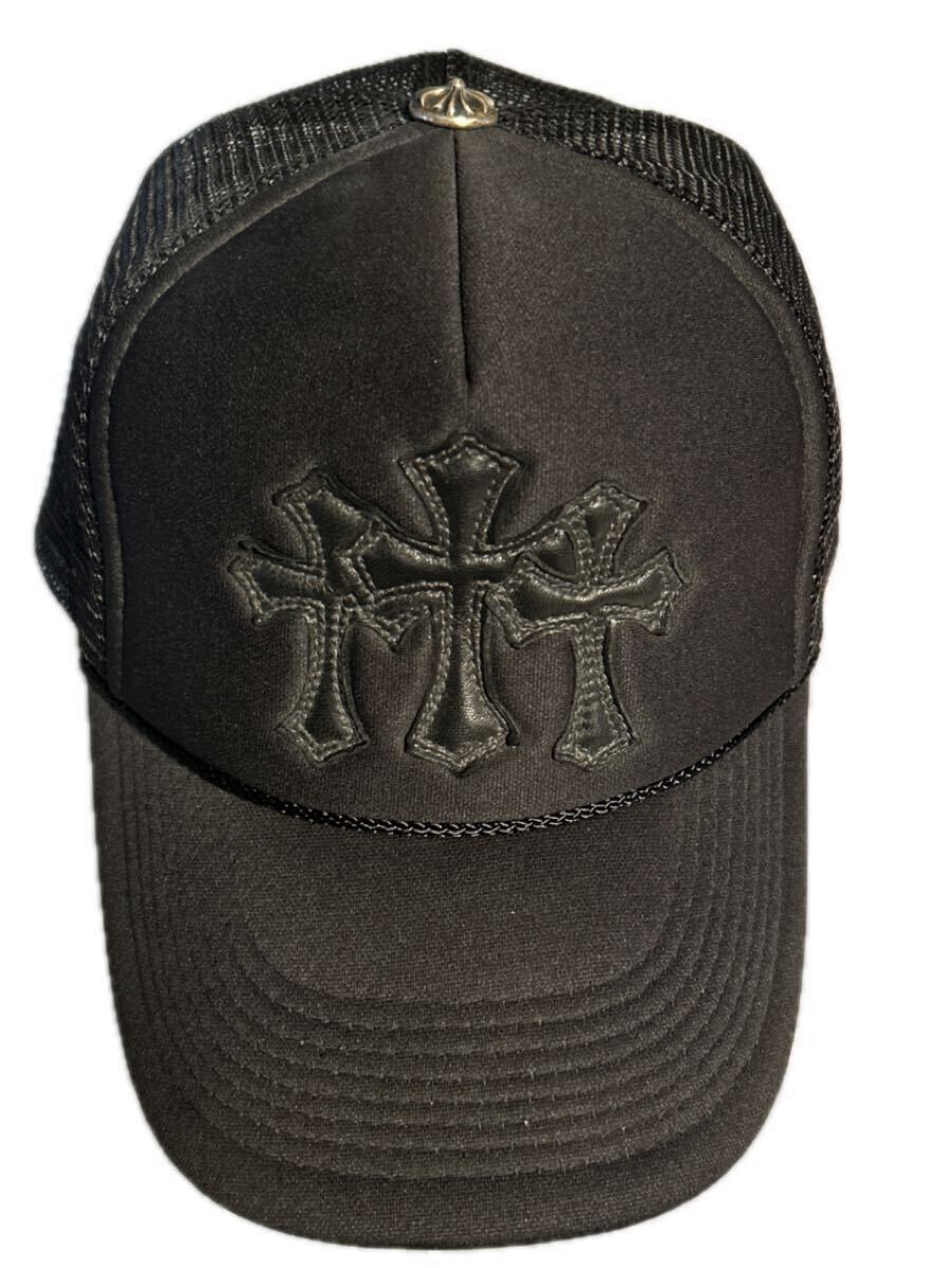 美品 正規品 3 セメタリー クロス クロスパッチ クロムハーツ トラッカー メッシュ キャップ ブラック 黒 OLD オールド拍卖