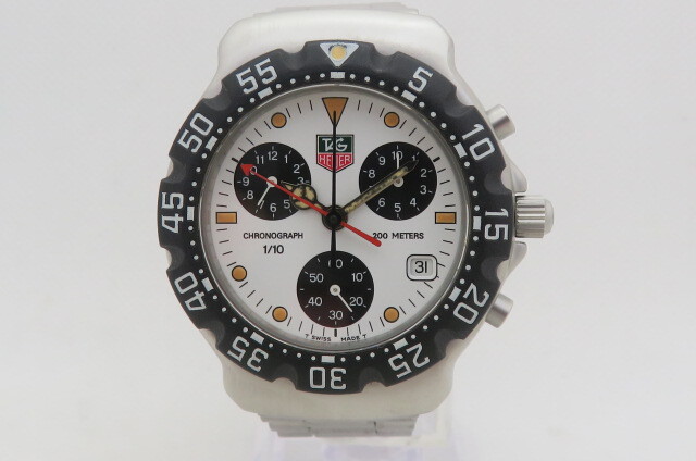 【1円〜】TAG HEUER タグ ホイヤー 腕時計 メンズ クロノグラフ FORMULA1 フォーミュラ1 CA1212-R0 ホワイト文字盤 200M 11-7-30拍卖