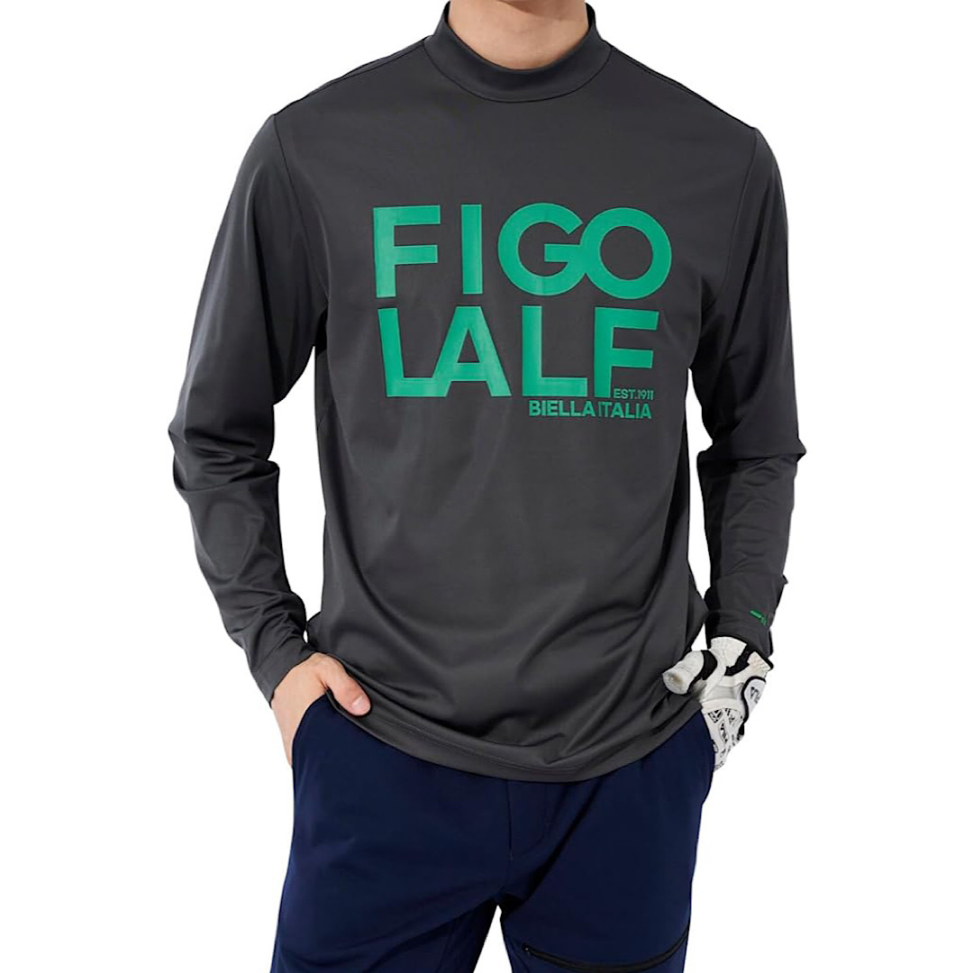 新品 フィラ ゴルフ モックネック 長袖 シャツ LLサイズ ダークグレー 783-540 吸汗速乾 UVカット 税込9,350円 ゴルフウェア 783540拍卖