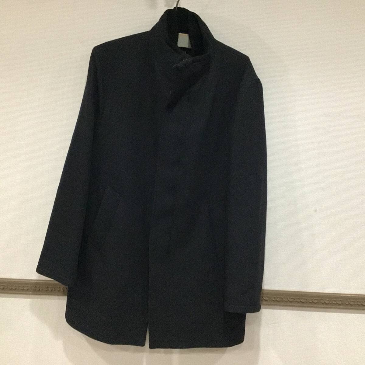 10391 ZARA ザラ スタンドカラー コート 5926/731/801 チャコール系 綾織 XLサイズ メンズ アウター拍卖