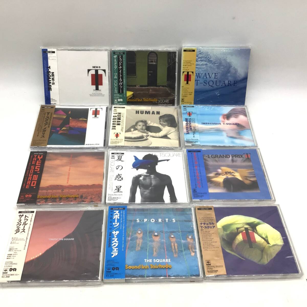 11047 【まとめ売り】CD T-SQUARE(ティースクエア)/THE SQUARE(ザ・スクエア) アルバム 計12枚セット T-SQUARE8枚+THE SQUARE4枚拍卖