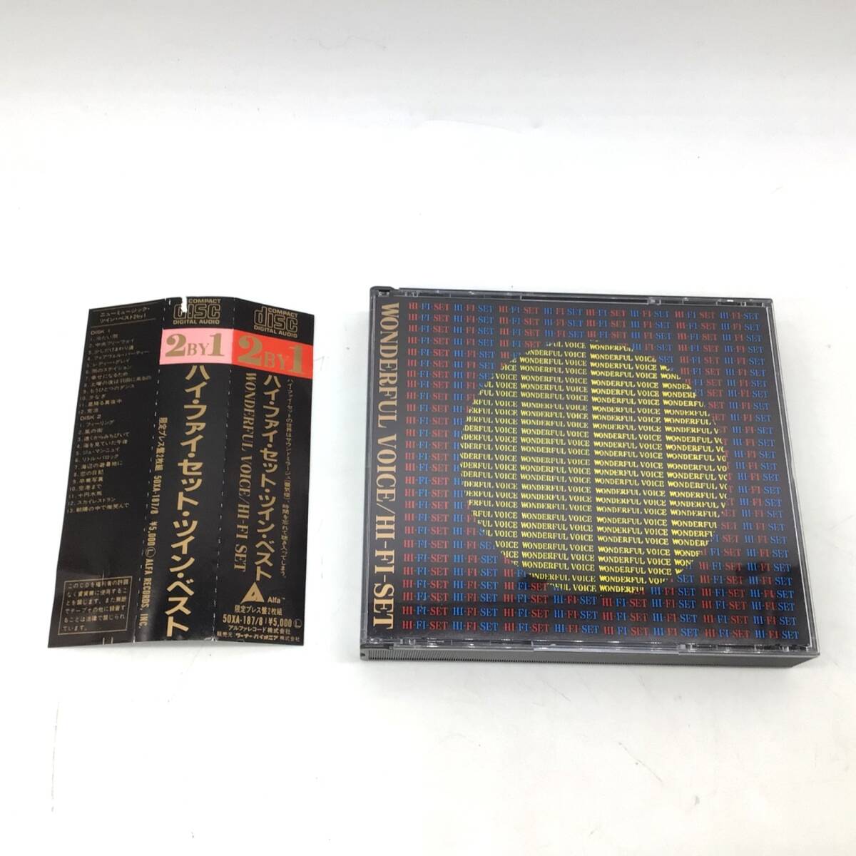 11036 【帯付き】CD ハイ・ファイ・セット ツイン・ベスト ワンダフル・ヴォイス 50XA-187/8 限定プレス盤 2枚組 ベストアルバム拍卖