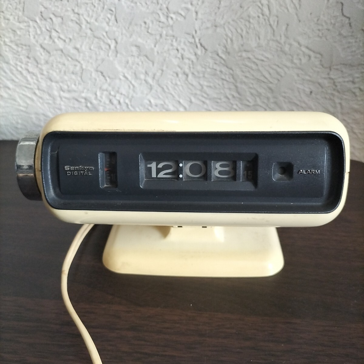 昭和レトロ 当時物 Sankyo パタパタ時計 置時計 目覚まし時計 ビンテージ拍卖