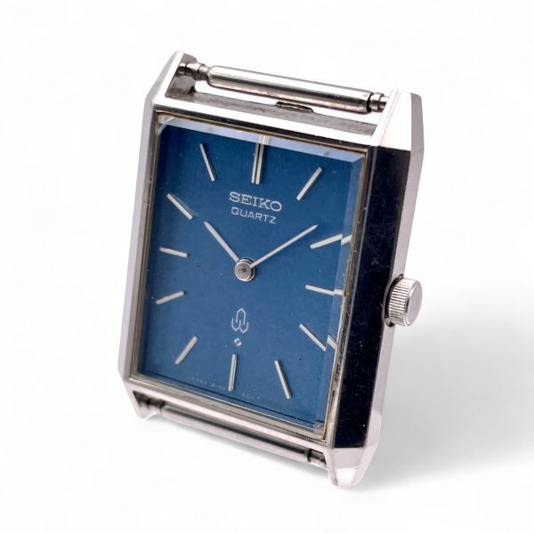 1円 ■ SEIKO セイコー シャリオ 4130-5010 1975年製 メンズ レディース 腕時計 ヴィンテージ 青文字盤 ブルー 4130-5010拍卖