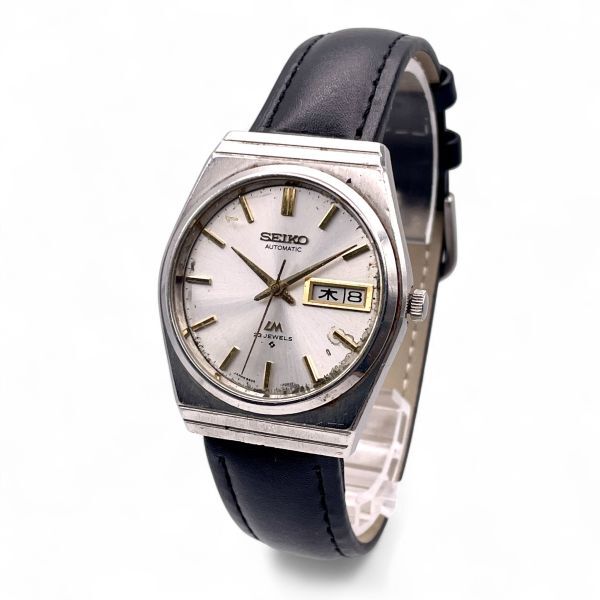 1円 稼働 ■ SEIKO セイコー Lord Matic セイコーロードマチック 5606-7000 デイデイト メンズ シルバー文字盤 3針 N5328-11-90拍卖
