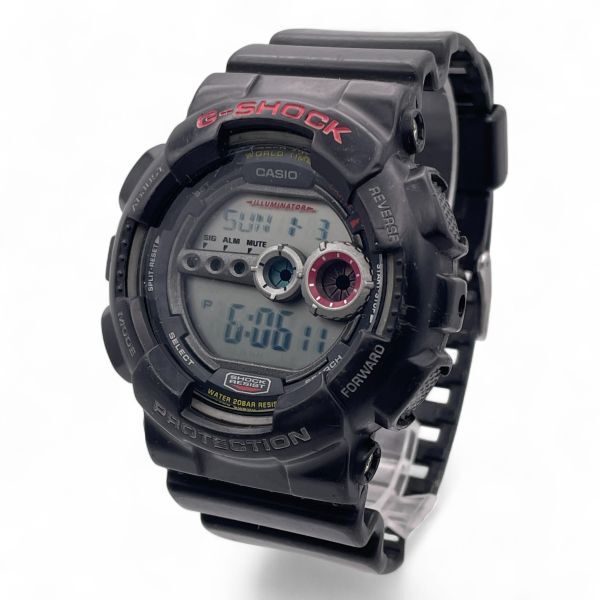 1円 稼働 ■ CASIO カシオ G-SHOCK ジーショック GD-100 メンズ デジタル文字盤 ブラック ラバー ベルト N5271-20-02拍卖