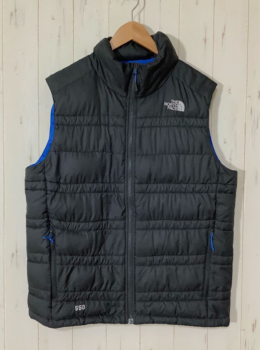 に1763 THE NORTH FACE ノースフェイス ダウンベスト M ブラック ロゴ刺繍 550 拍卖
