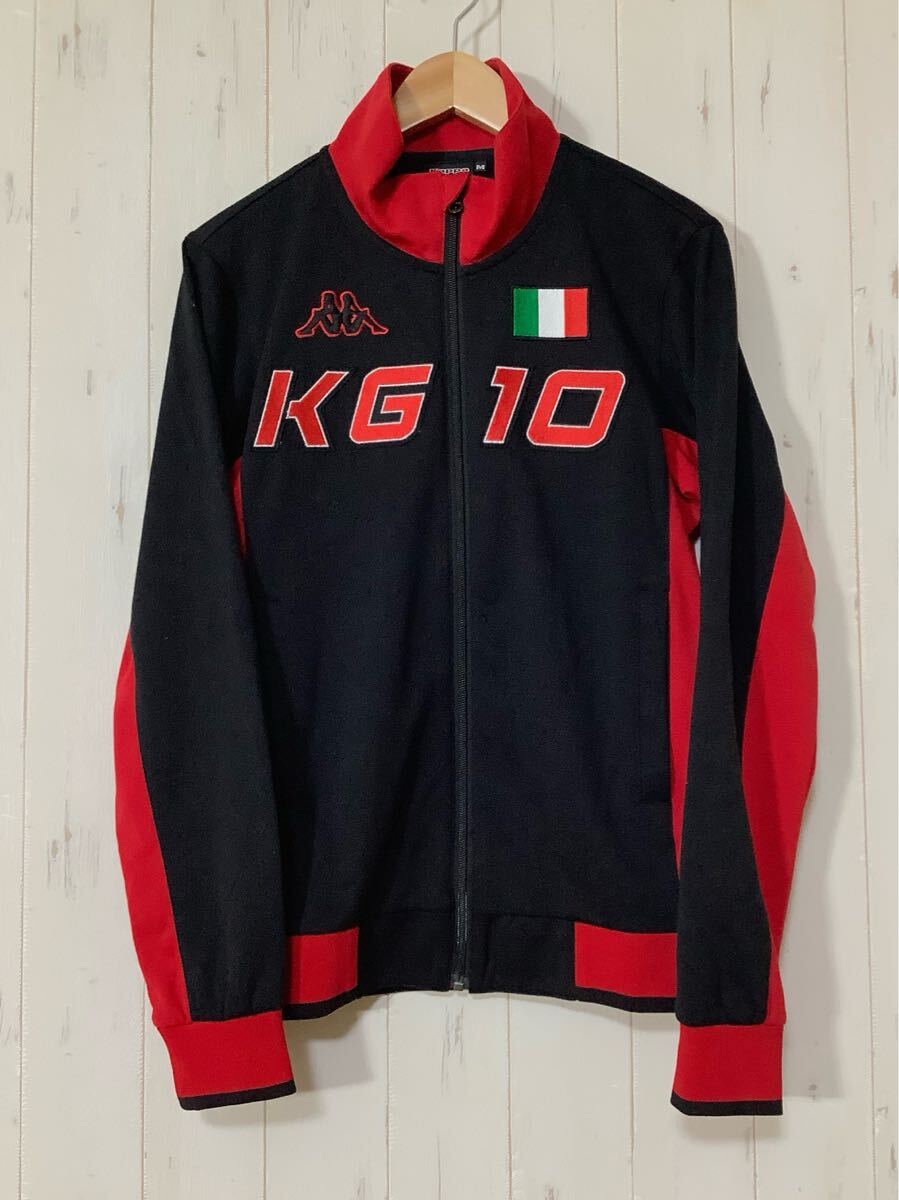 と1712 Kappa GOLF カッパゴルフ トラックジャケット ジャージジャケット M ブラック ロゴ刺繍拍卖