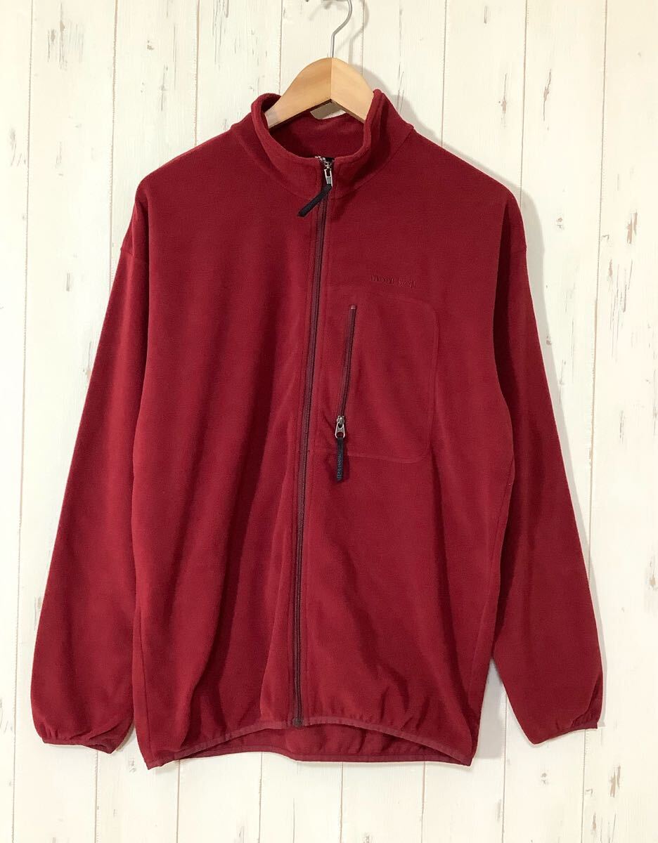 ぬ1705 mont-bell モンベル フリースジャケット M バーガンディ CRAMEECE 薄手 日本製拍卖