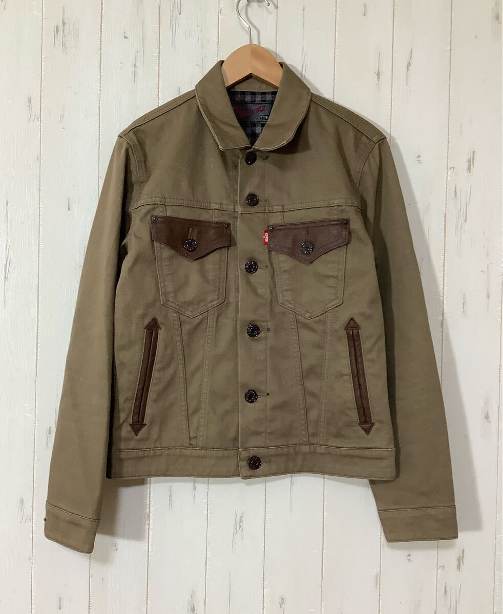に1708 EDWIN EDGE WILD FIRE エドウィン カラーデニムジャケット M ブラウン 秋冬用 ジージャン Gジャン拍卖