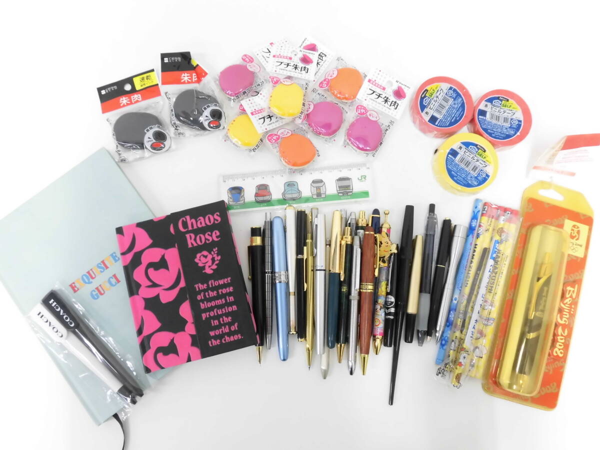 文具祭 プラチナム エクシード コーチ 万年筆 ボールペン シャープペンシル ノート いろいろ おまとめ ジャンク扱い 未検品 長期保管品拍卖