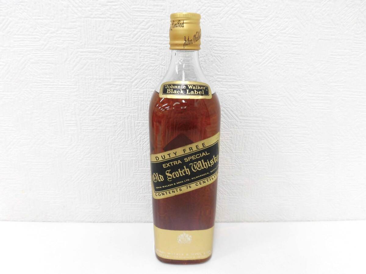 7290 酒祭 洋酒祭 ① ジョニーウォーカー ブラックラベル 金キャップ 750ml 43% 未開栓 古酒 Johnnie Walker Black Label拍卖