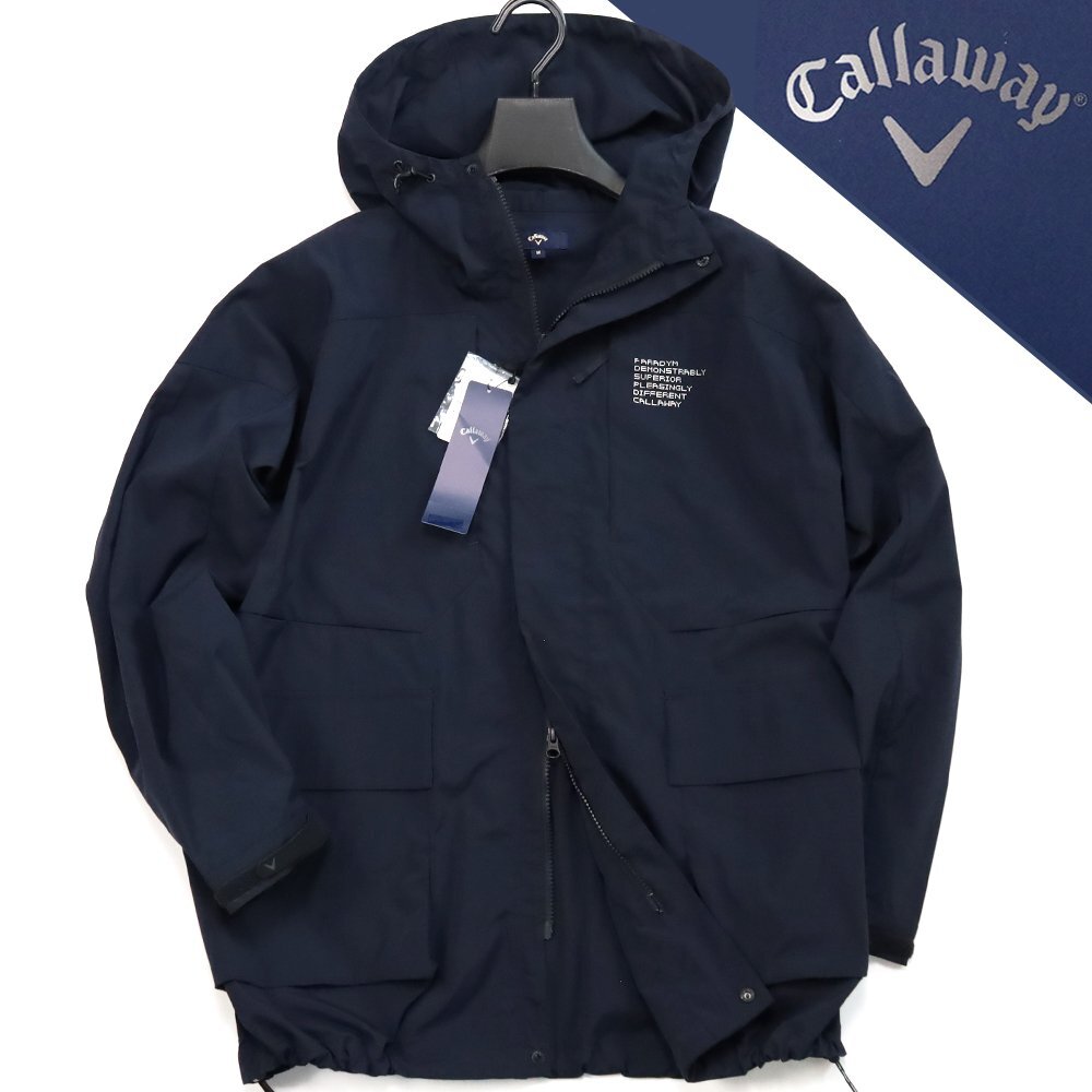 キャロウェイ ゴルフウェア フルジップブルゾン ジップアップ ジャケット M 紺 ネイビー Callaway GOLF メンズ ゴルフ ウェア ◆7AU070拍卖