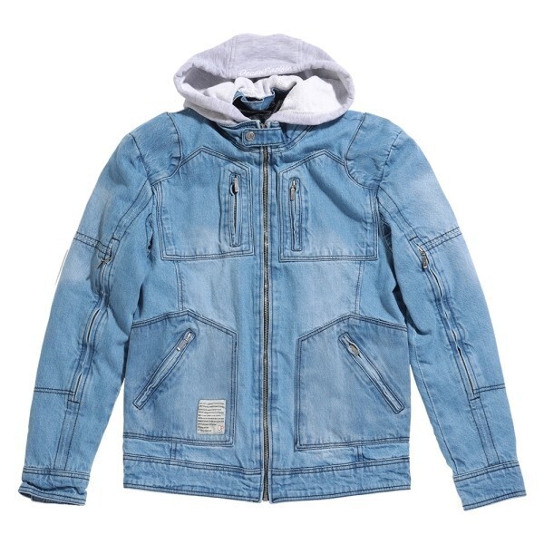 【在庫あり 即納】Mサイズ オーシャンパシフィック OPVA-2001S デニム シングルライダース ブルー拍卖