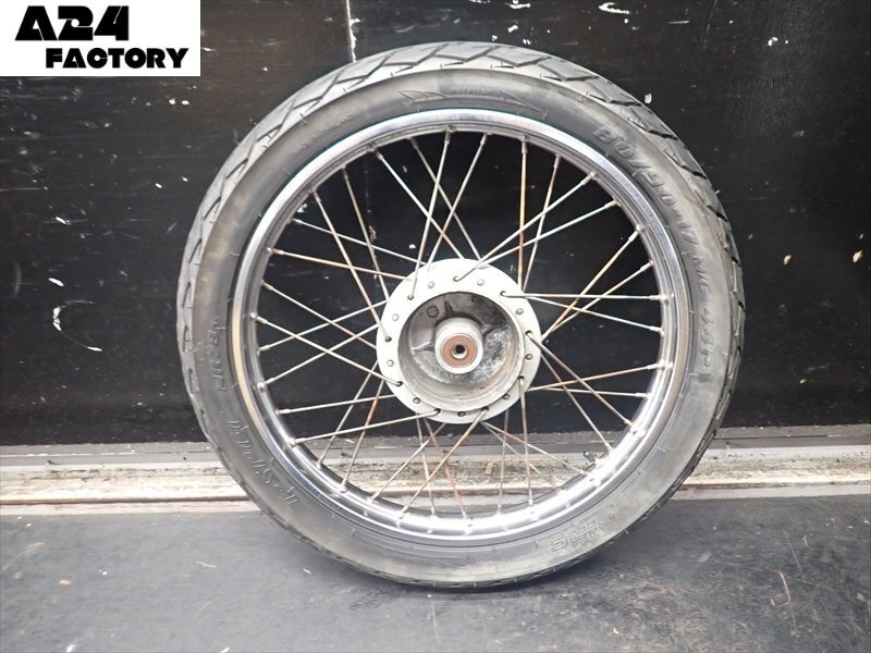 C1R7-1022 ホンダ スーパーカブ90 カスタム リアホイール タイヤ 【HA02-26~ 4速セル付き 動画有】拍卖