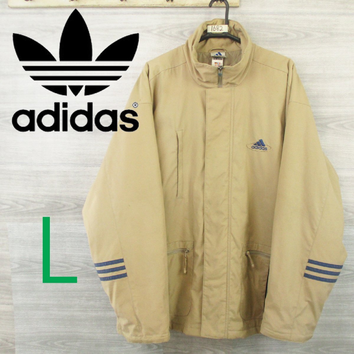 90S adidas アディダス<コットン混 中綿 ジャケット>M1682m拍卖