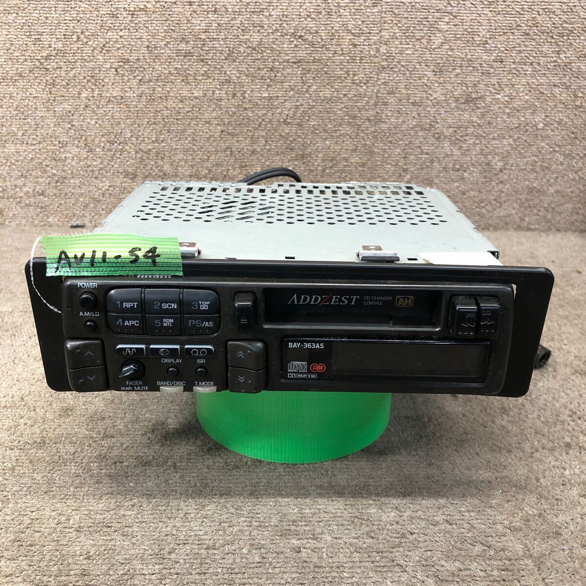 AV11-54 激安 カーステレオ ADDZEST BAY-363AS PS-9732D 0038100 カセットデッキ FM/AM オーディオ 通電未確認 ジャンク拍卖