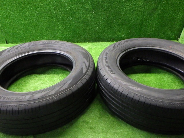 225/65R17 102H 2本 22年製 ヨコハマ ブルーアース RV03 溝5.5 アルファードハリアー 251113018拍卖
