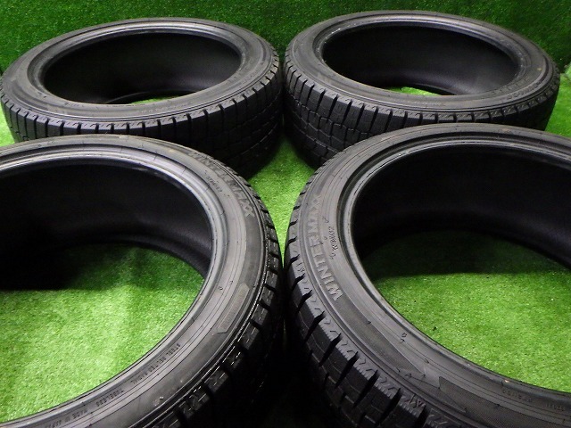 225/45R18 91Q 19年製 4本 ダンロップ ウィンターMAXX WM02 溝8.0~8.5 クラウン オデッセイ 251117011拍卖