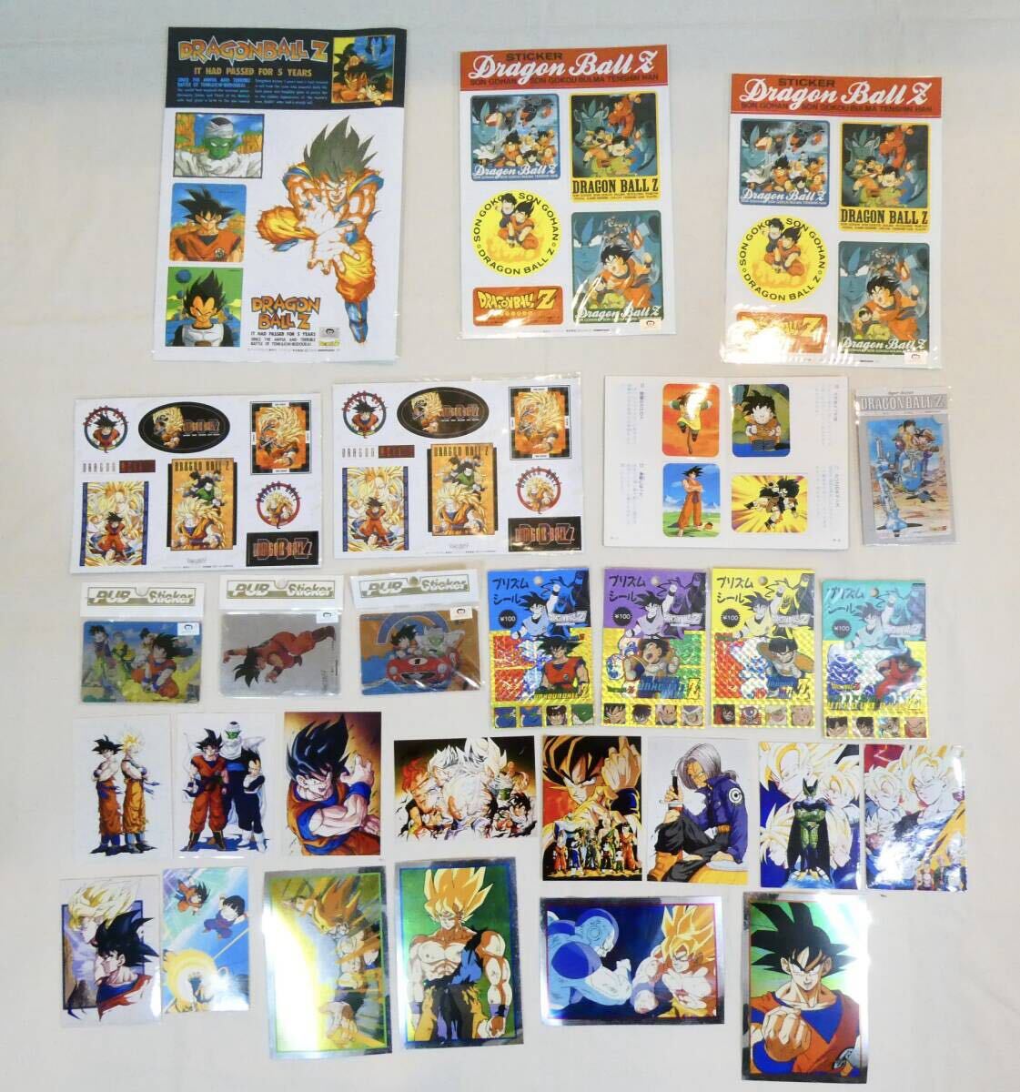 当時物 ドラゴンボール Z ステッカー シール ブロマイド プロマイド プリズムシール 他 まとめて拍卖